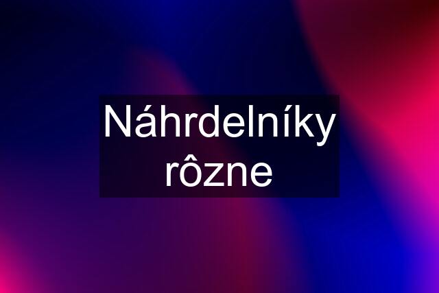 Náhrdelníky rôzne