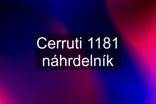 Cerruti 1181 náhrdelník