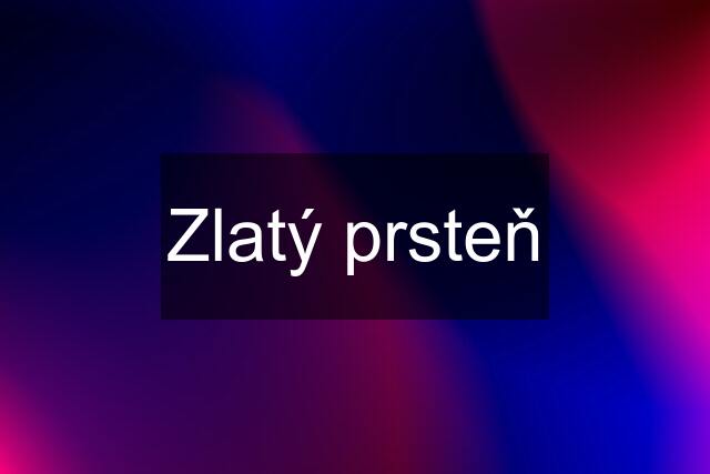 Zlatý prsteň