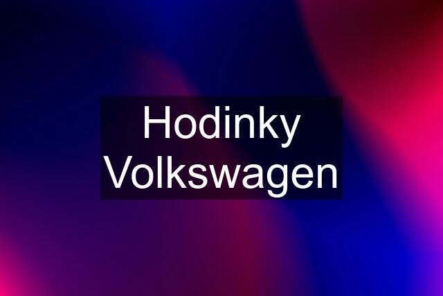 Hodinky Volkswagen