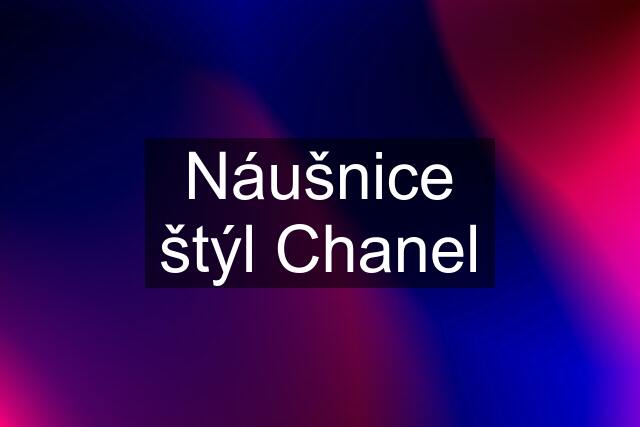 Náušnice štýl Chanel