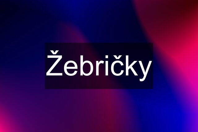 Žebričky