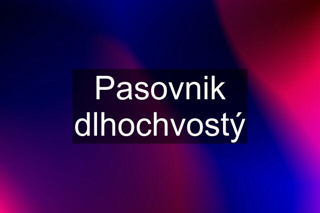 Pasovnik dlhochvostý