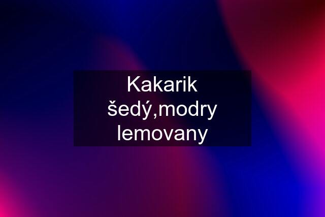 Kakarik šedý,modry lemovany