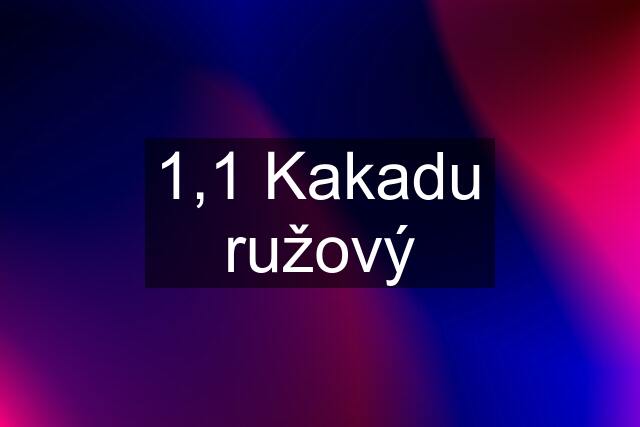 1,1 Kakadu ružový