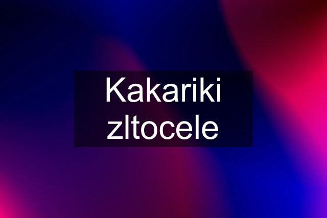 Kakariki zltocele