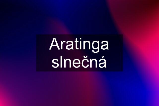 Aratinga slnečná