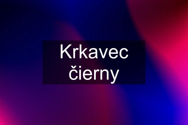 Krkavec čierny