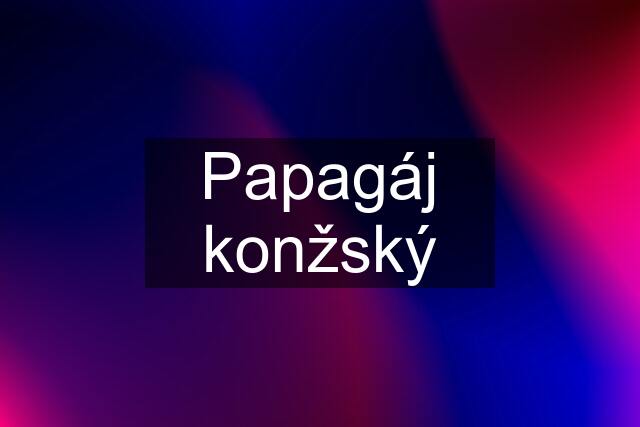 Papagáj konžský