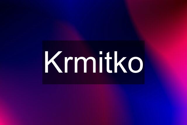 Krmitko