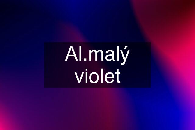 Al.malý violet