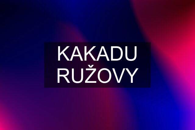 KAKADU RUŽOVY