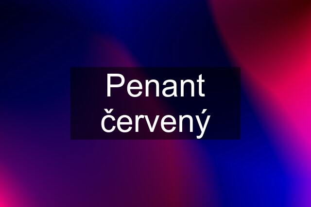 Penant červený