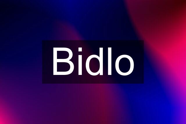 Bidlo