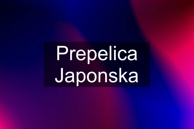 Prepelica Japonska