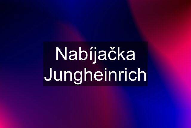 Nabíjačka Jungheinrich