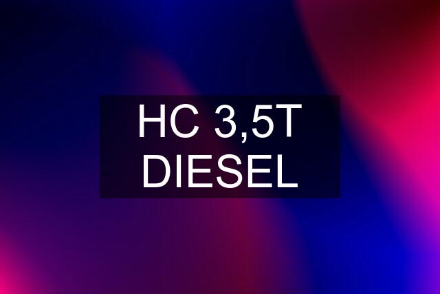 HC 3,5T DIESEL