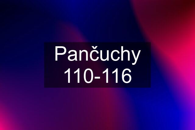 Pančuchy 110-116