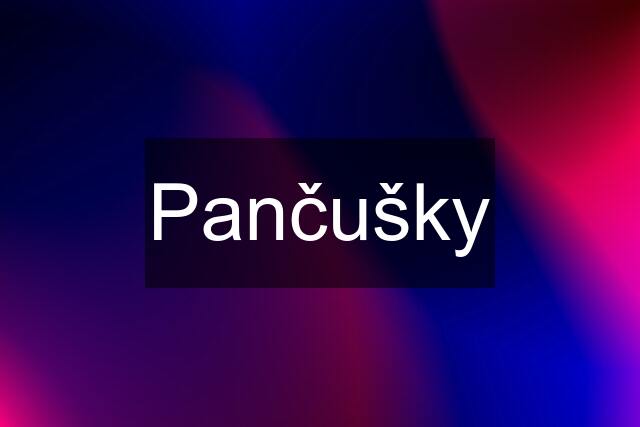 Pančušky