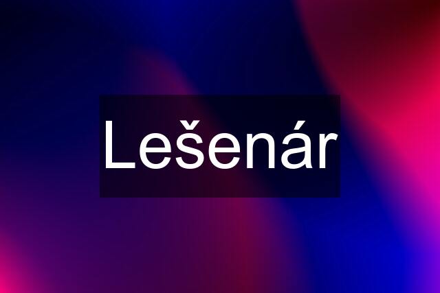 Lešenár