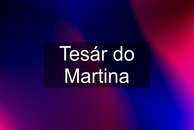 Tesár do Martina