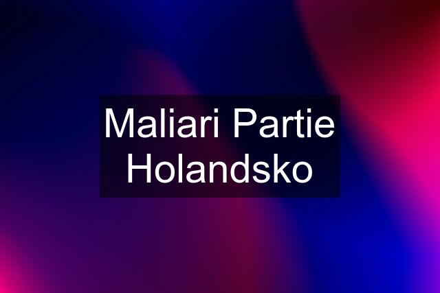 Maliari Partie Holandsko