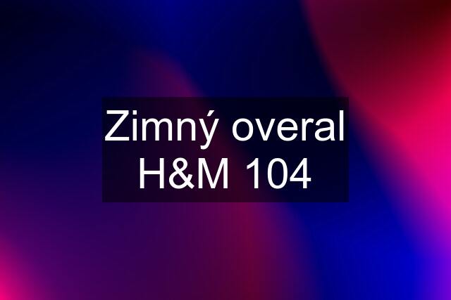 Zimný overal H&M 104