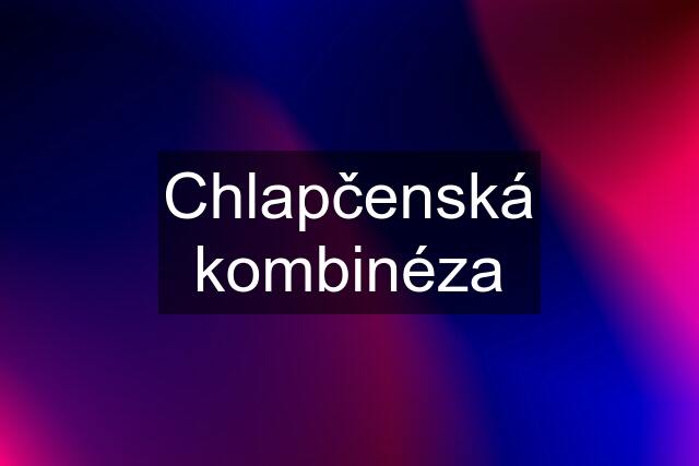 Chlapčenská kombinéza