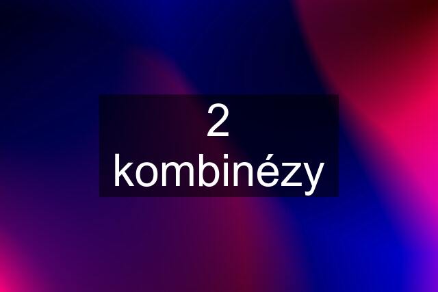 2 kombinézy