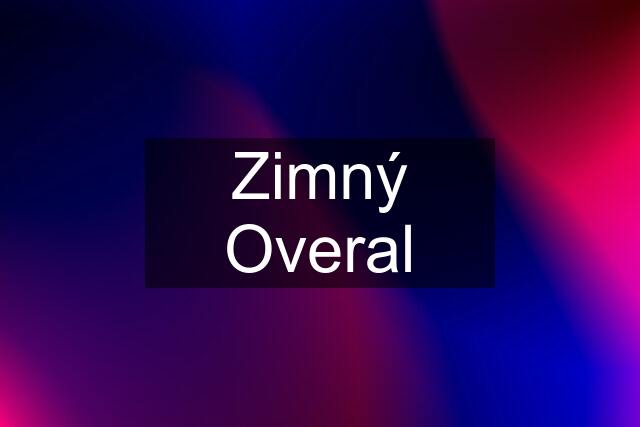 Zimný Overal