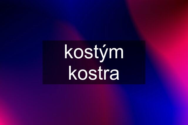 kostým kostra