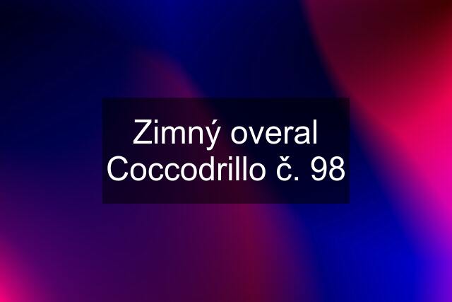 Zimný overal Coccodrillo č. 98