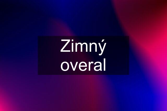 Zimný overal