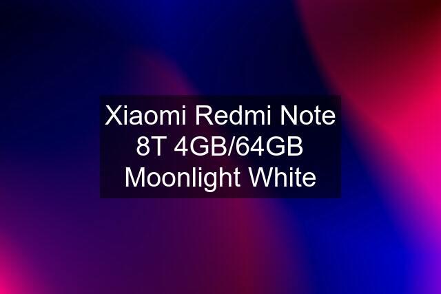 Xiaomi Redmi Note 8T 4GB/64GB Moonlight White