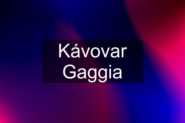 Kávovar Gaggia