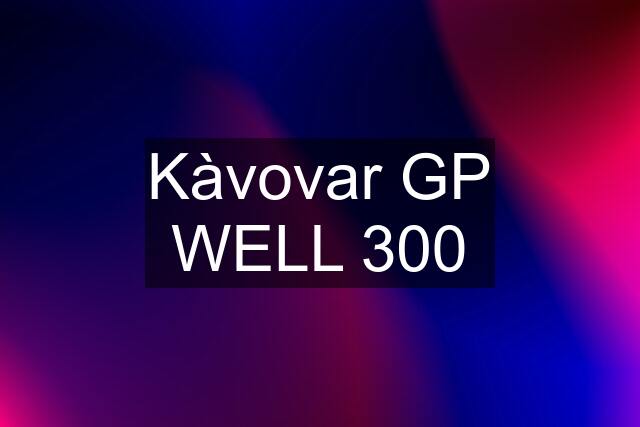 Kàvovar GP WELL 300