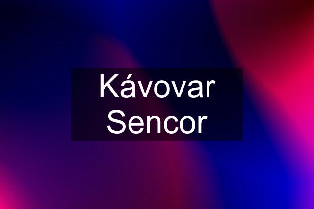 Kávovar Sencor