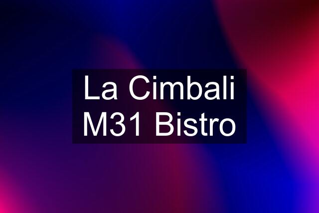 La Cimbali M31 Bistro