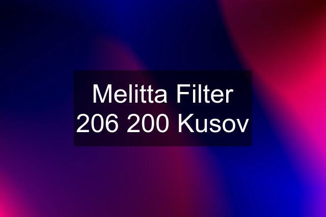 Melitta Filter 206 200 Kusov