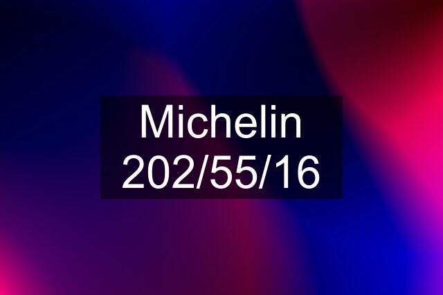 Michelin 202/55/16