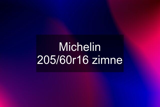 Michelin 205/60r16 zimne