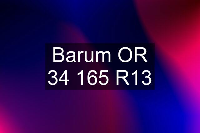 Barum OR 34 165 R13