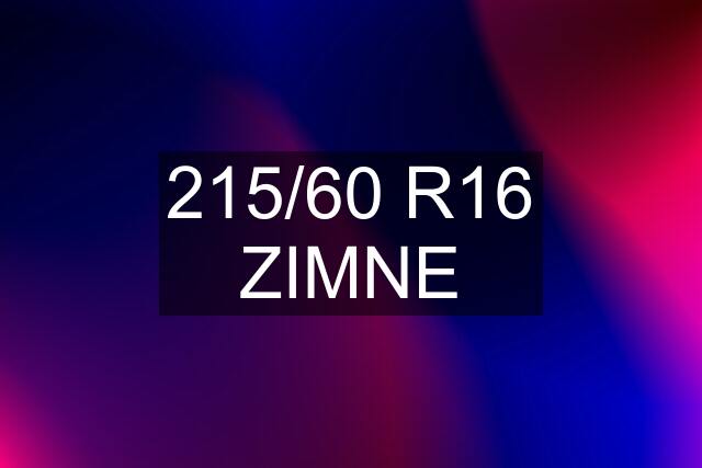 215/60 R16 ZIMNE