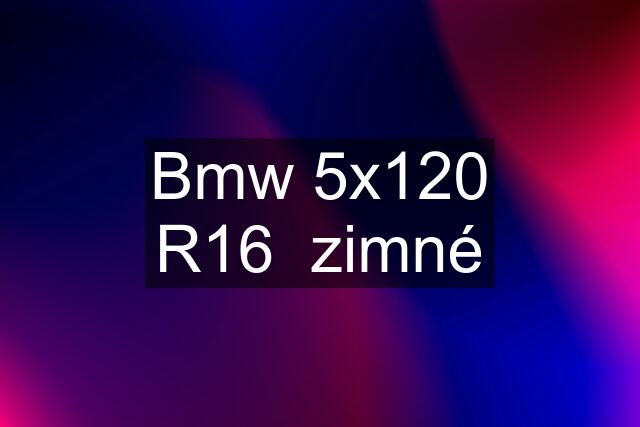 Bmw 5x120 R16  zimné