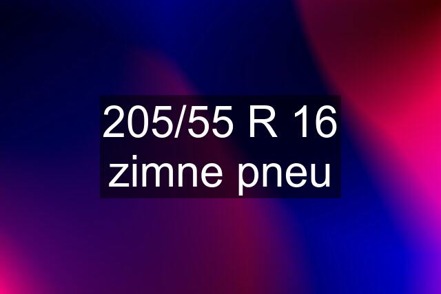 205/55 R 16 zimne pneu