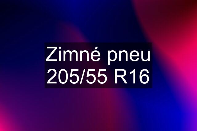 Zimné pneu 205/55 R16