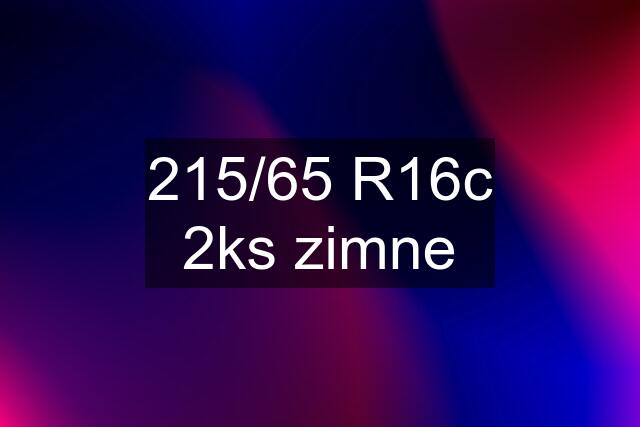 215/65 R16c 2ks zimne