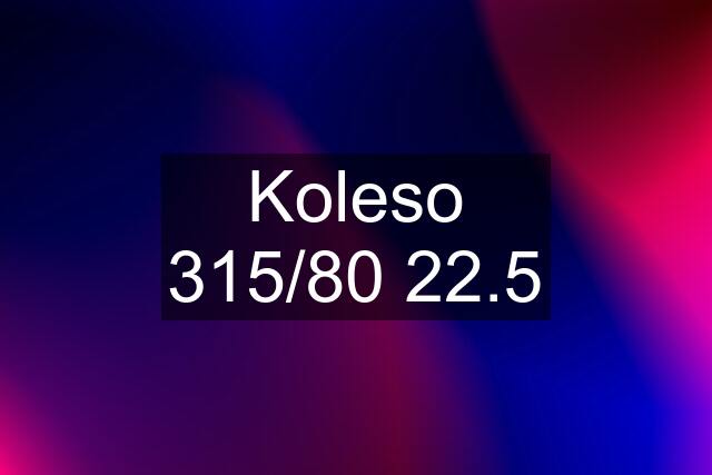 Koleso 315/80 22.5