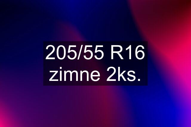 205/55 R16 zimne 2ks.