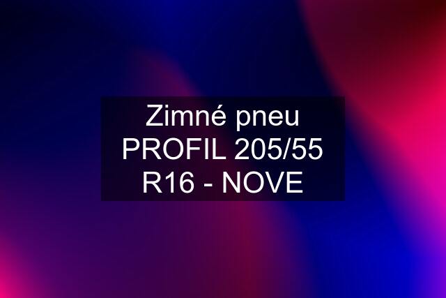 Zimné pneu PROFIL 205/55 R16 - NOVE